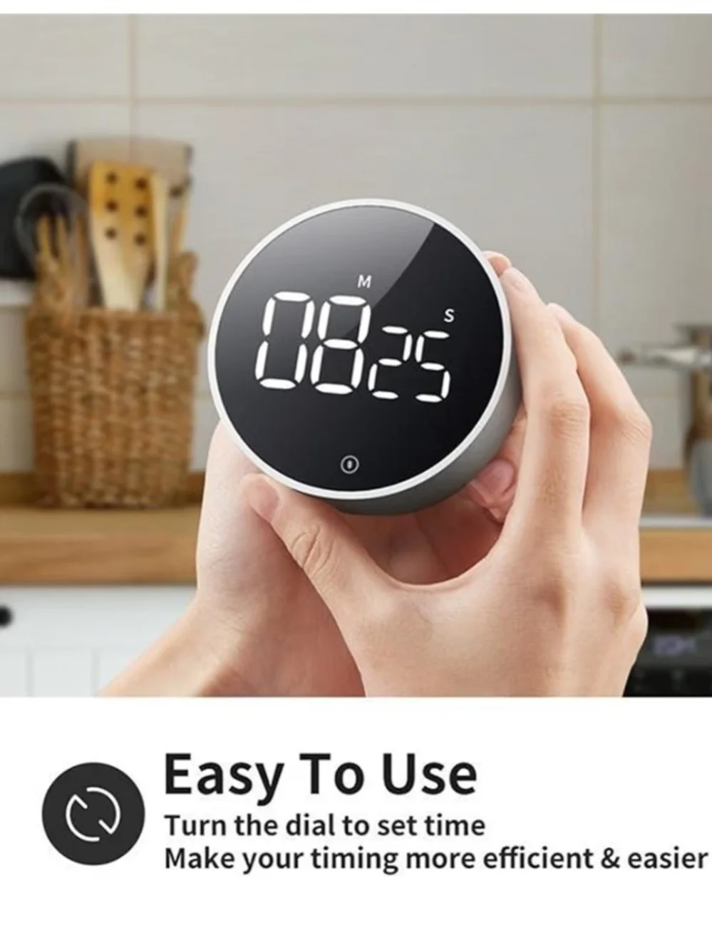 Digital Magnetic Kitchen Timer - Picture 2 of 6